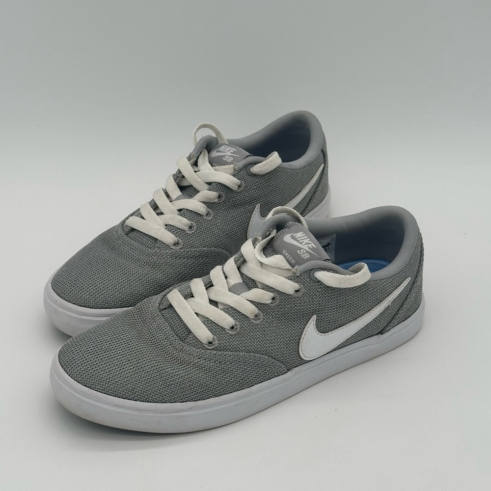 Nike SB “Check” solar low shoes gray/white sneakers skateboarding